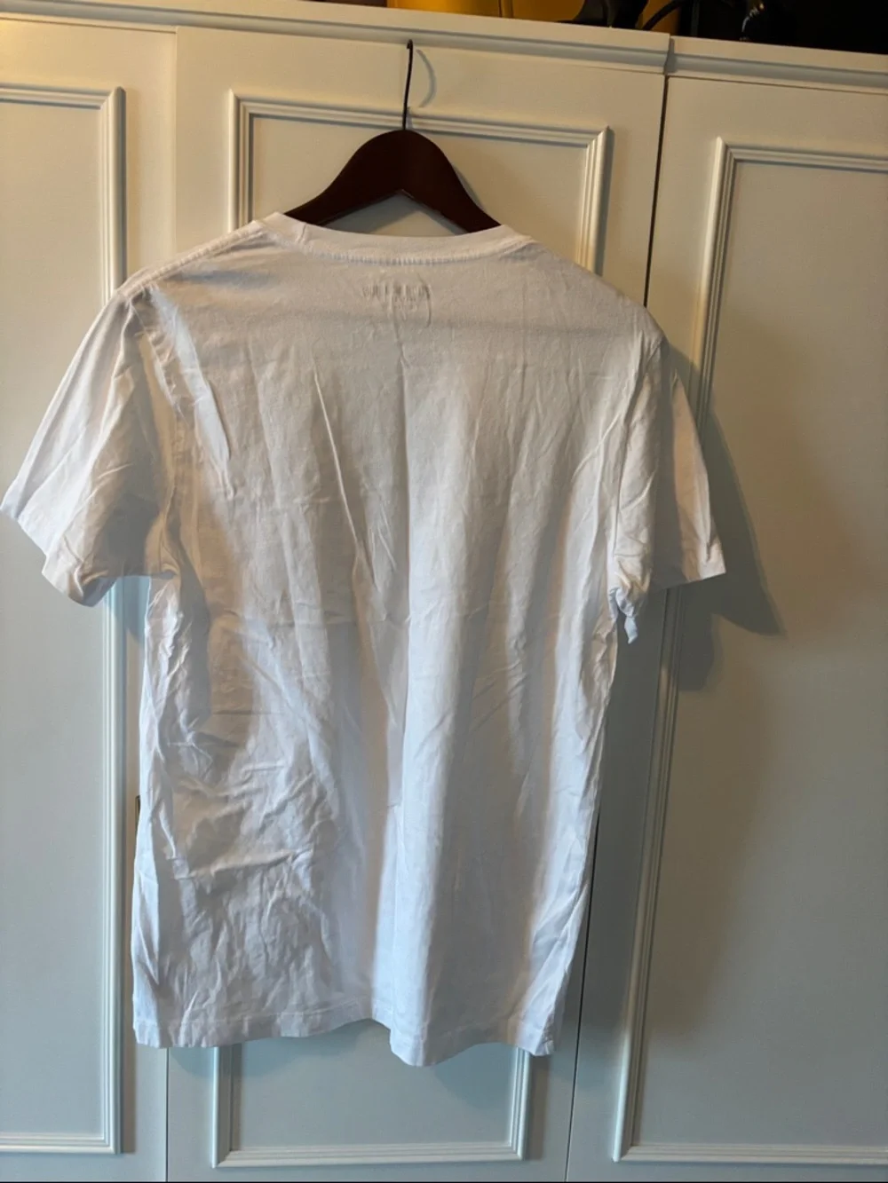 True Religion White metallic Short-Sleeve Logo Tee with Yellow Accent size small